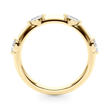 Marquise Wedding Band – Marquise Lab Diamond Wedding Band in 18K Gold | Just Brilliant – lifestyle view