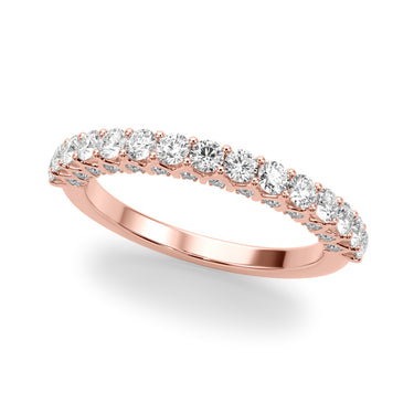 Straight Diamond Wedding Band – Lab Diamond Wedding Band in 18K Gold | Just Brilliant – side view