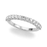 Straight Diamond Wedding Band – Radiant Lab Diamond Wedding Band in 18K Gold | Just Brilliant