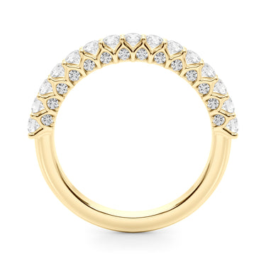 Straight Diamond Wedding Band – Lab Diamond Wedding Band in 18K Gold | Just Brilliant – lifestyle view