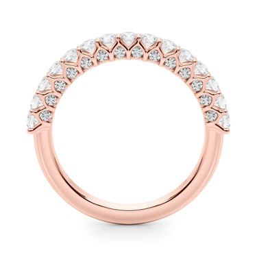 Straight Diamond Wedding Band – Lab Diamond Wedding Band in 18K Gold | Just Brilliant – angle view