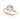 Floral Engagement Ring – Lab Diamond Engagement Ring in 18K Gold | Just Brilliant – angle view