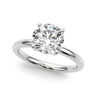 Floral Engagement Ring – Radiant Lab Diamond Engagement Ring in 18K Gold | Just Brilliant