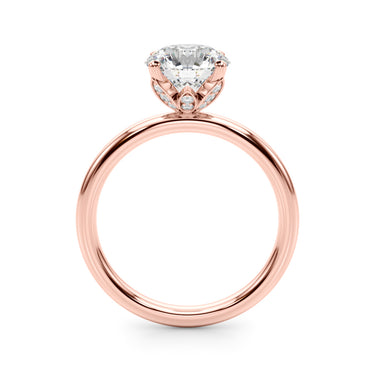 Floral Engagement Ring – Lab Diamond Engagement Ring in 18K Gold | Just Brilliant – view 11