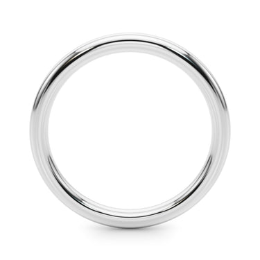 Plain Wedding Ring – Lab Diamond Wedding Band in 18K Gold | Just Brilliant – detail view
