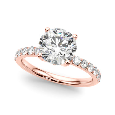 Floral Engagement Ring – Lab Diamond Engagement Ring in 18K Gold | Just Brilliant – view 10