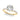 Floral Engagement Ring – Lab Diamond Engagement Ring in 18K Gold | Just Brilliant – angle view