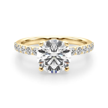 Floral Engagement Ring – Lab Diamond Engagement Ring in 18K Gold | Just Brilliant – view 9
