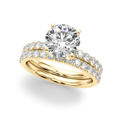 Floral Engagement Ring – Lab Diamond Engagement Ring in 18K Gold | Just Brilliant – view 8