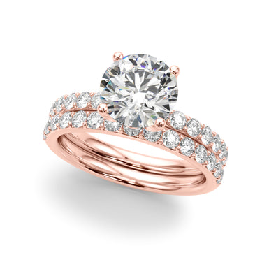 Floral Engagement Ring – Lab Diamond Engagement Ring in 18K Gold | Just Brilliant – view 12