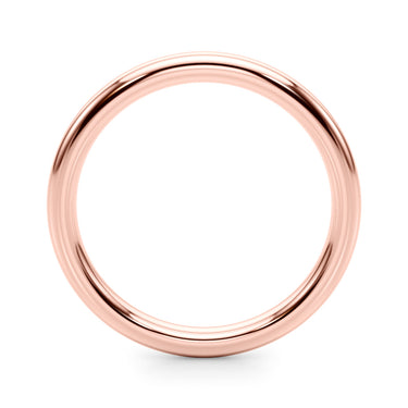 Plain Wedding Ring – Lab Diamond Wedding Band in 18K Gold | Just Brilliant – angle view