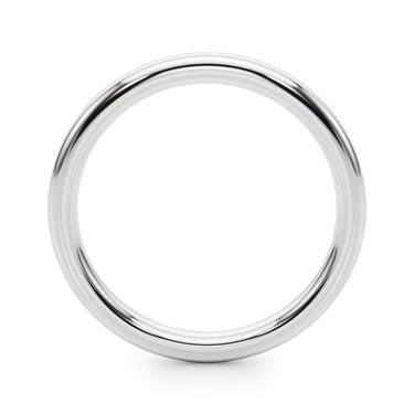 Plain Wedding Ring – Lab Diamond Wedding Band in 18K Gold | Just Brilliant – detail view