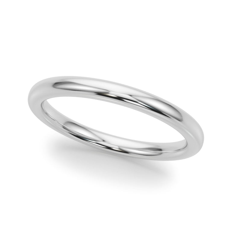 Plain Wedding Band – Radiant Lab Diamond Wedding Band in 18K Gold | Just Brilliant