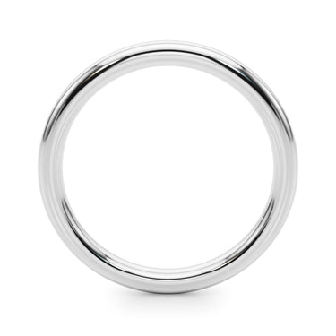 Plain Wedding Band – Lab Diamond Wedding Band in 18K Gold | Just Brilliant – detail view