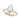 Floral Marquise Engagement Ring – Marquise Lab Diamond Engagement Ring in 18K Gold | Just Brilliant – angle view