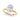 Floral Oval Engagement Ring – Oval Lab Diamond Engagement Ring in 18K Gold | Just Brilliant – angle view
