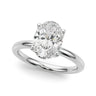 Floral Oval Engagement Ring – Oval Lab Diamond Engagement Ring in 18K Gold | Just Brilliant