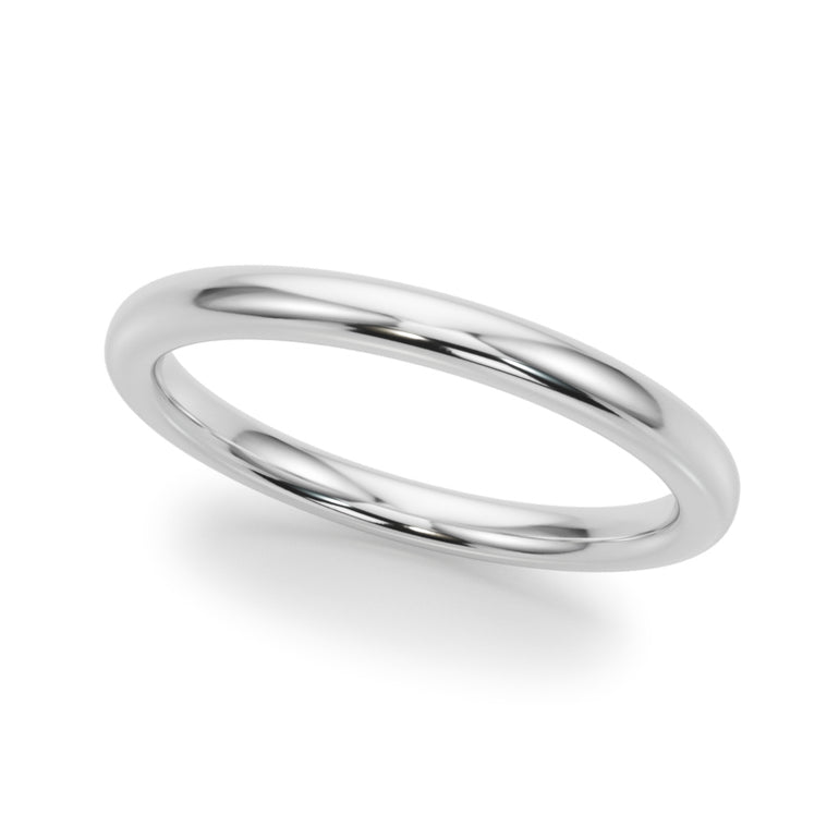 Plain Wedding Band – Radiant Lab Diamond Wedding Band in 18K Gold | Just Brilliant