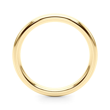 Plain Wedding Band – Lab Diamond Wedding Band in 18K Gold | Just Brilliant – lifestyle view