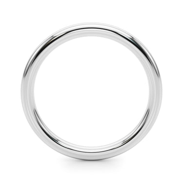 Plain Wedding Band – Lab Diamond Wedding Band in 18K Gold | Just Brilliant – detail view