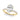 Floral Oval Engagement Ring – Oval Lab Diamond Engagement Ring in 18K Gold | Just Brilliant – angle view
