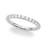 Shared Prong Wedding Ring – Radiant Lab Diamond Wedding Band in 18K Gold | Just Brilliant