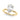 Floral Inspired Pear Engagement Ring – Pear-Shaped Lab Diamond Engagement Ring in 18K Gold | Just Brilliant – angle view