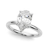 Floral Inspired Pear Engagement Ring – Pear-Shaped Lab Diamond Engagement Ring in 18K Gold | Just Brilliant