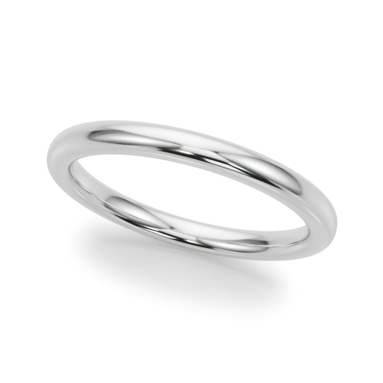 Plain Wedding Ring – Radiant Lab Diamond Wedding Band in 18K Gold | Just Brilliant