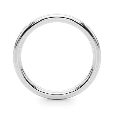 Plain Wedding Ring – Lab Diamond Wedding Band in 18K Gold | Just Brilliant – detail view