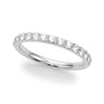 Shared Prong Wedding Ring – Radiant Lab Diamond Wedding Band in 18K Gold | Just Brilliant