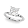 Floral Princess Cut Engagement Ring – Princess Cut Lab Diamond Engagement Ring in 18K Gold | Just Brilliant
