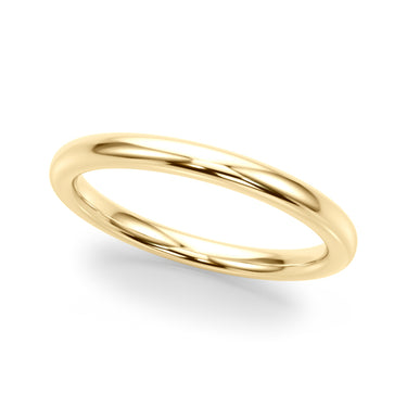Gold Wedding Band – Lab Diamond Wedding Band in 18K Gold | Just Brilliant – close-up view