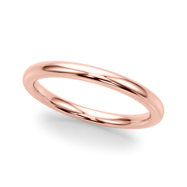 Gold Wedding Band – Lab Diamond Wedding Band in 18K Gold | Just Brilliant – side view