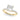 Floral Princess Cut Engagement Ring – Princess Cut Lab Diamond Engagement Ring in 18K Gold | Just Brilliant – angle view