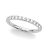 Shared Prong Wedding Ring – Radiant Lab Diamond Wedding Band in 18K Gold | Just Brilliant