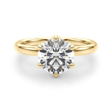 6-Prong Floral Engagement Ring – Lab Diamond Engagement Ring in 18K Gold | Just Brilliant – view 9