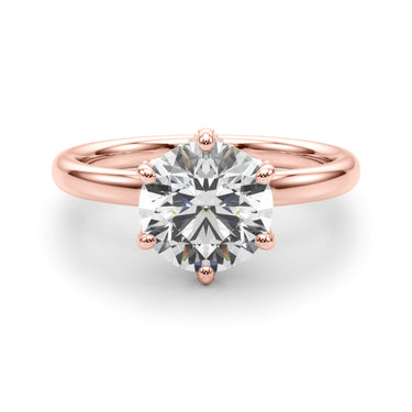 6-Prong Floral Engagement Ring – Lab Diamond Engagement Ring in 18K Gold | Just Brilliant – view 13
