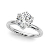 6-Prong Floral Engagement Ring – Radiant Lab Diamond Engagement Ring in 18K Gold | Just Brilliant