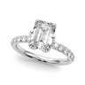 Engagement Ring – Radiant Emerald & Lab Diamond Engagement Ring in 18K Gold | Just Brilliant