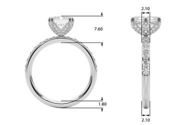 Engagement Ring – Lab Diamond Engagement Ring in 18K Gold | Just Brilliant – side view
