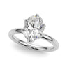 Floral Oval Engagement Ring – Oval Lab Diamond Engagement Ring in 18K Gold | Just Brilliant