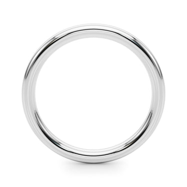 Plain Wedding Band – Lab Diamond Wedding Band in 18K Gold | Just Brilliant – detail view
