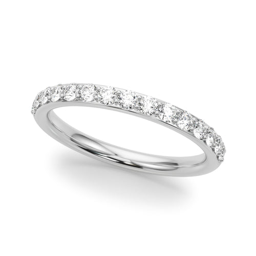 Shared Prong Wedding Band