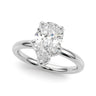 Floral Pear Engagement Ring – Pear-Shaped Lab Diamond Engagement Ring in 18K Gold | Just Brilliant
