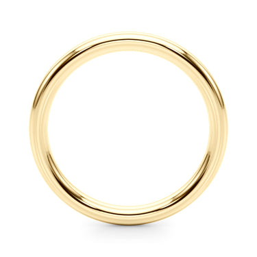 Plain Wedding Band – Lab Diamond Wedding Band in 18K Gold | Just Brilliant – lifestyle view