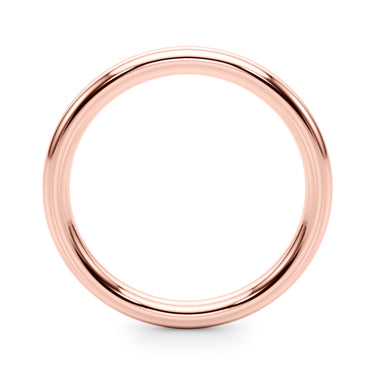Plain Wedding Band – Lab Diamond Wedding Band in 18K Gold | Just Brilliant – angle view