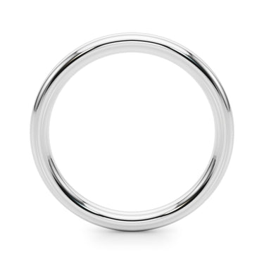 Plain Wedding Band – Lab Diamond Wedding Band in 18K Gold | Just Brilliant – detail view