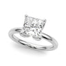 Floral Princess Cut Engagement Ring – Princess Cut Lab Diamond Engagement Ring in 18K Gold | Just Brilliant