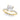 Floral Princess Cut Engagement Ring – Princess Cut Lab Diamond Engagement Ring in 18K Gold | Just Brilliant – angle view